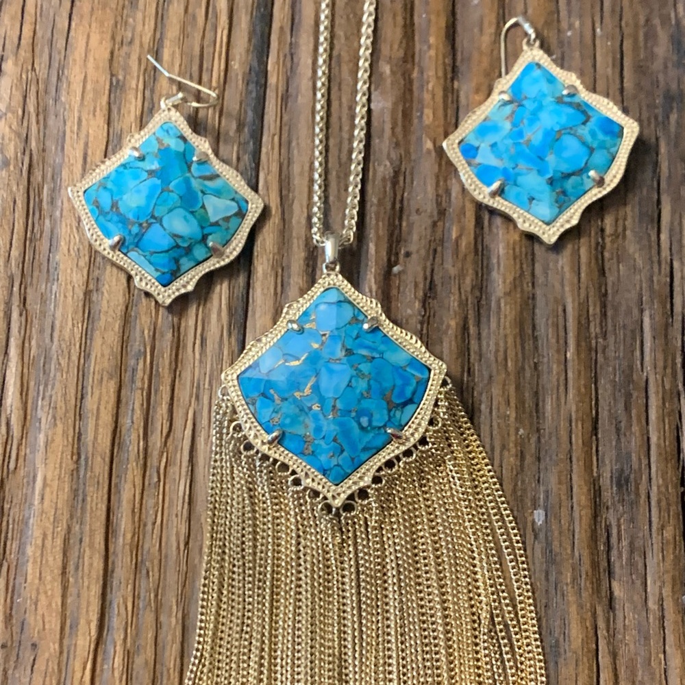 Kendra Scott Necklace & Earring set.